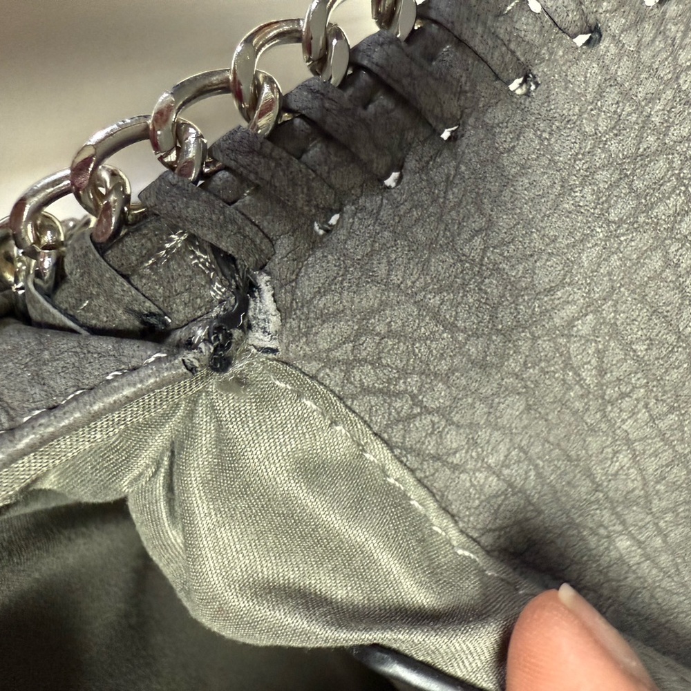 Sondra Roberts Gray Chain Strap Clutch - Picture 6 of 6
